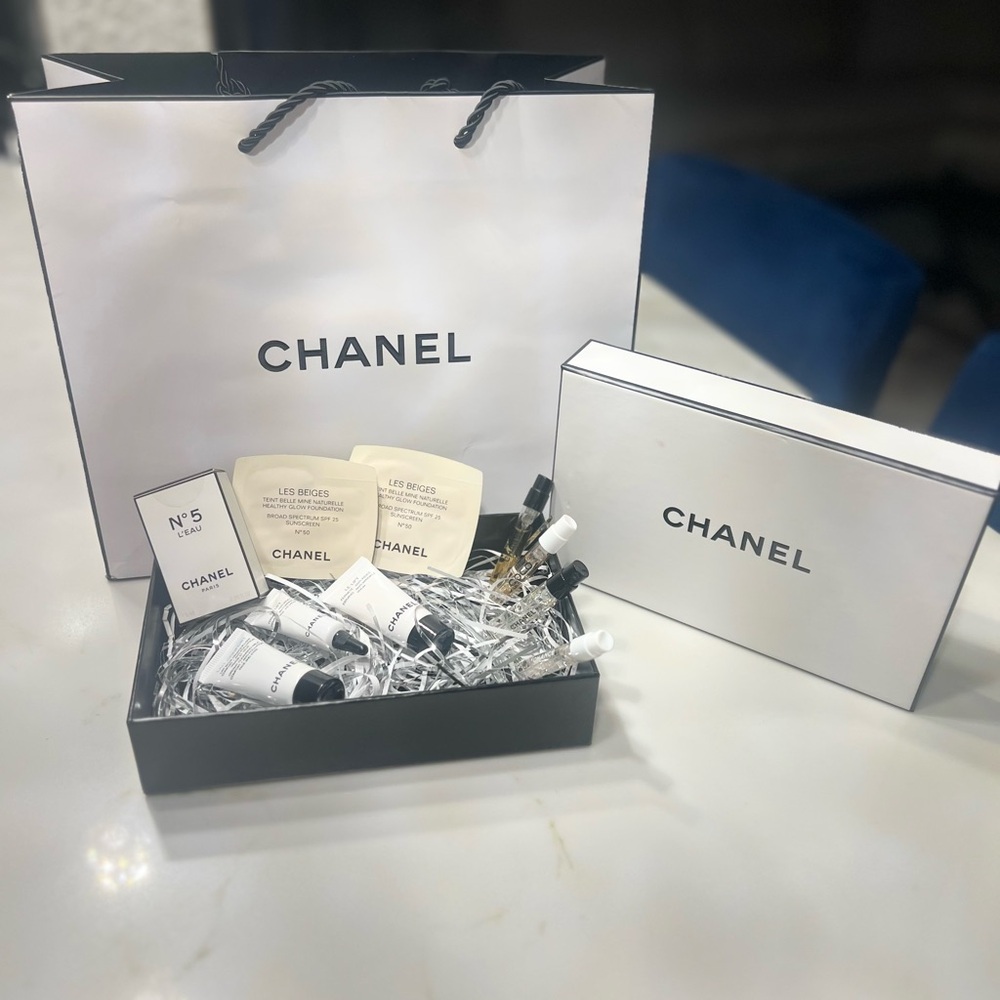 CHANEL Skincare and Fragrance Collection in Black and White